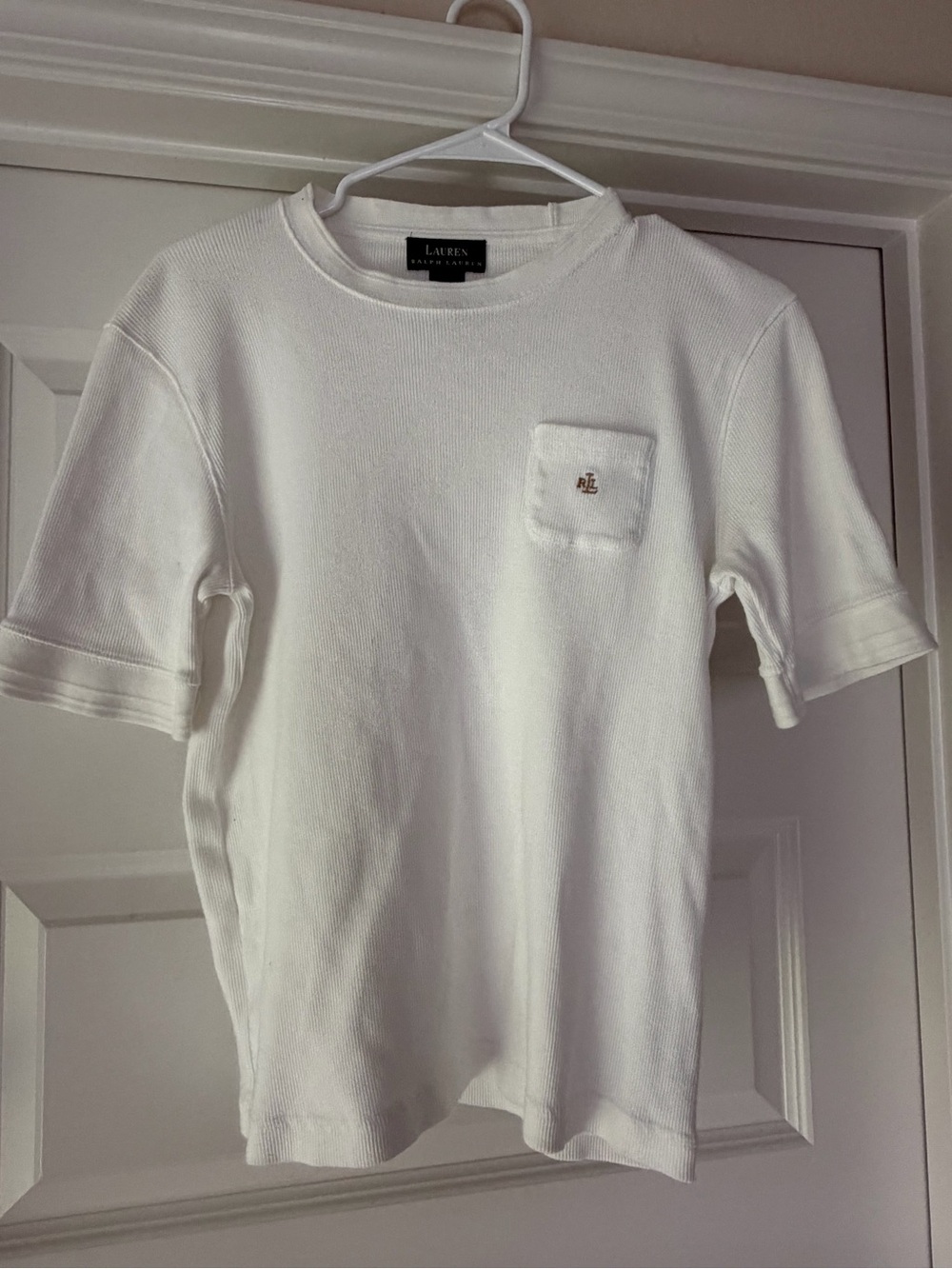 Ralph Lauren White Cotton Top
